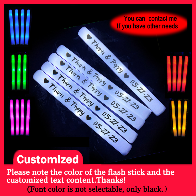 Centerpiece Stick - 20/30/40/60/80/100/120 szt. RGB LED świecące pałeczki