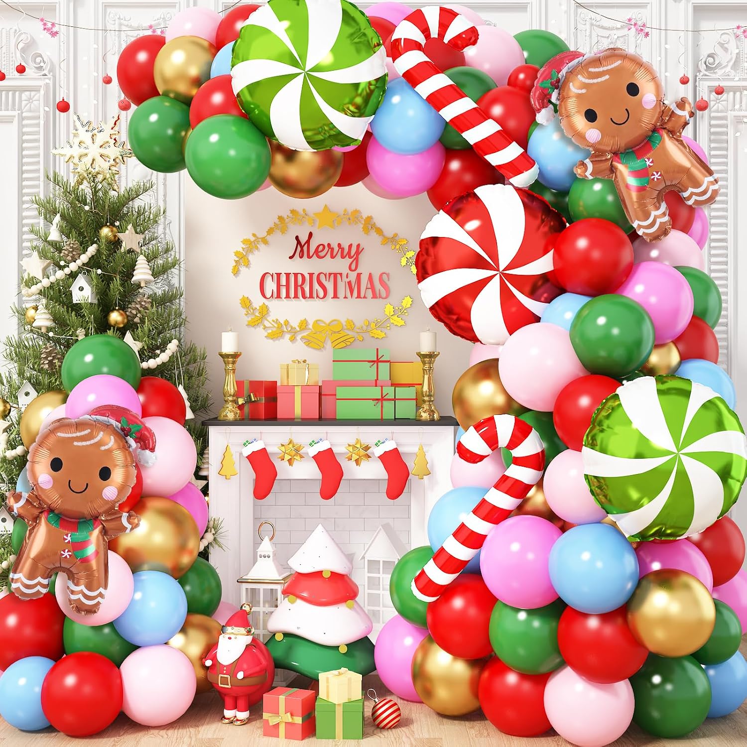 Balloon Arch Kit - Zestaw girlandy z balonów świątecznych 113