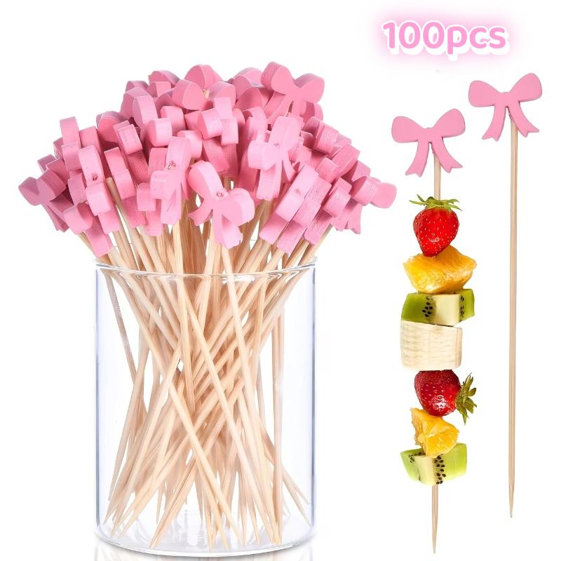 Centerpiece Stick - (BF06) 100 szt. drewnianych patyczków koktajlowych