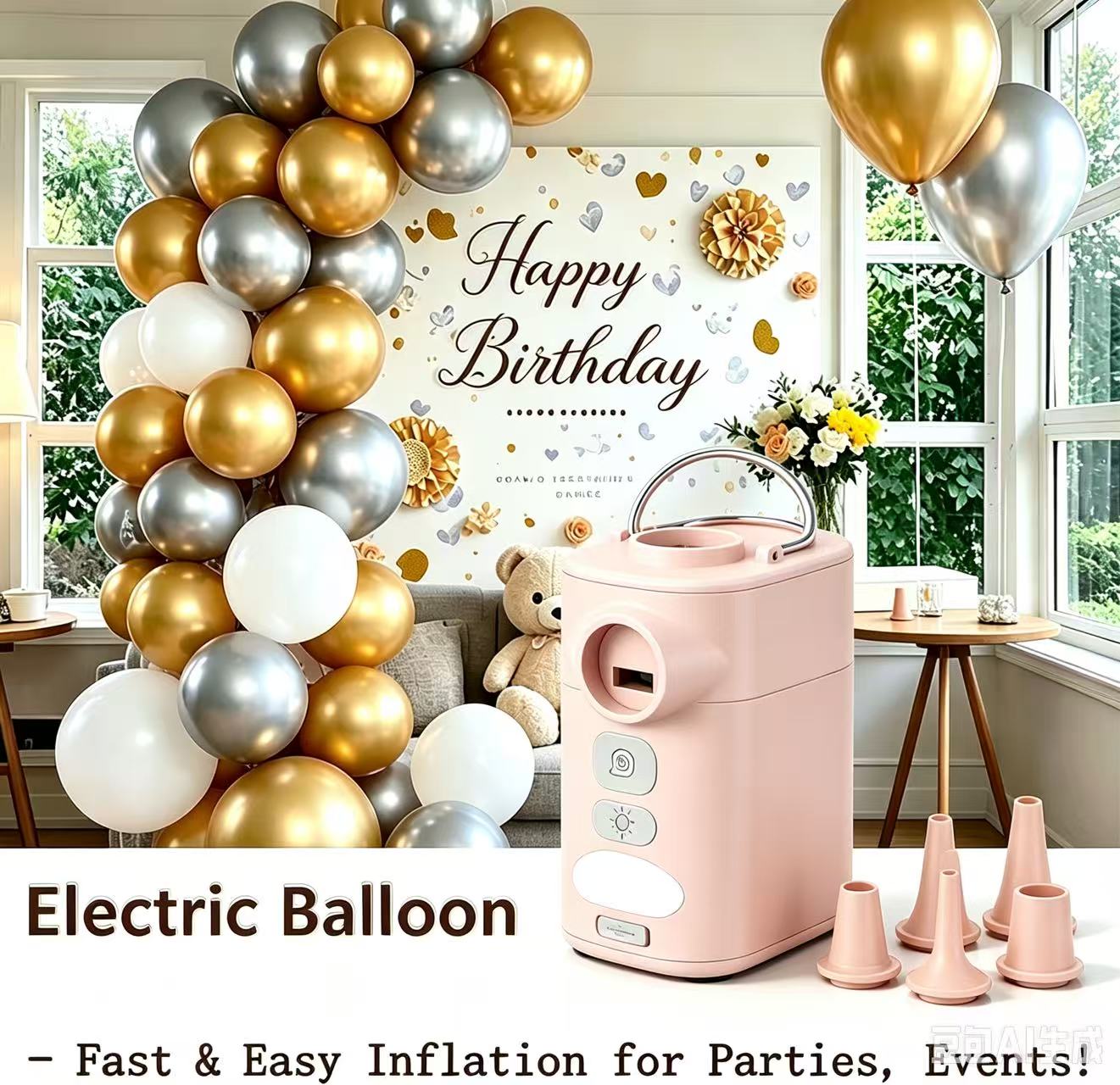 Elektryczna pompka do balonów, – Balloon Pump Hand recenzja i cena