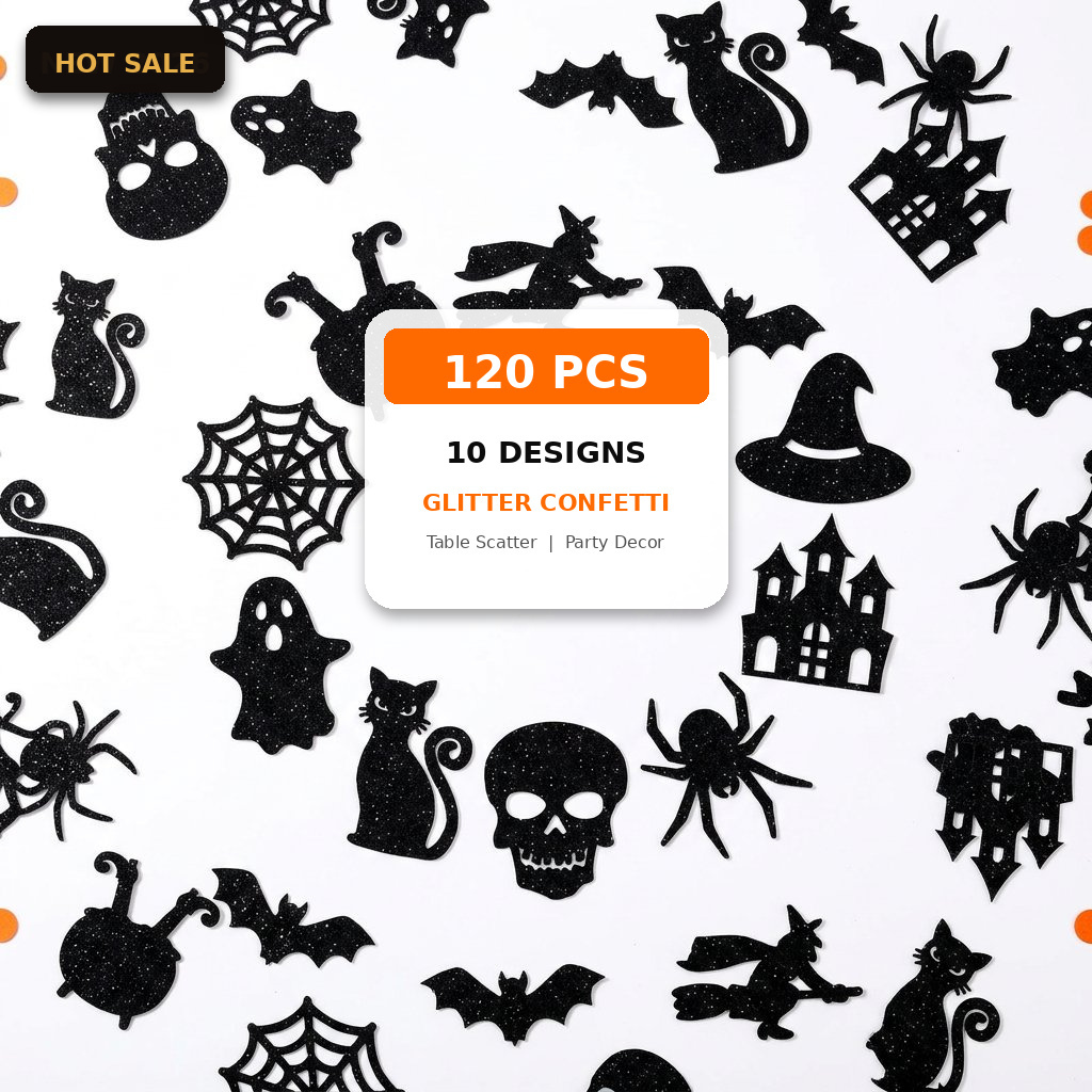 Konfetti na Halloween 120 szt. – Papercraft Supply Confetti recenzja i cena