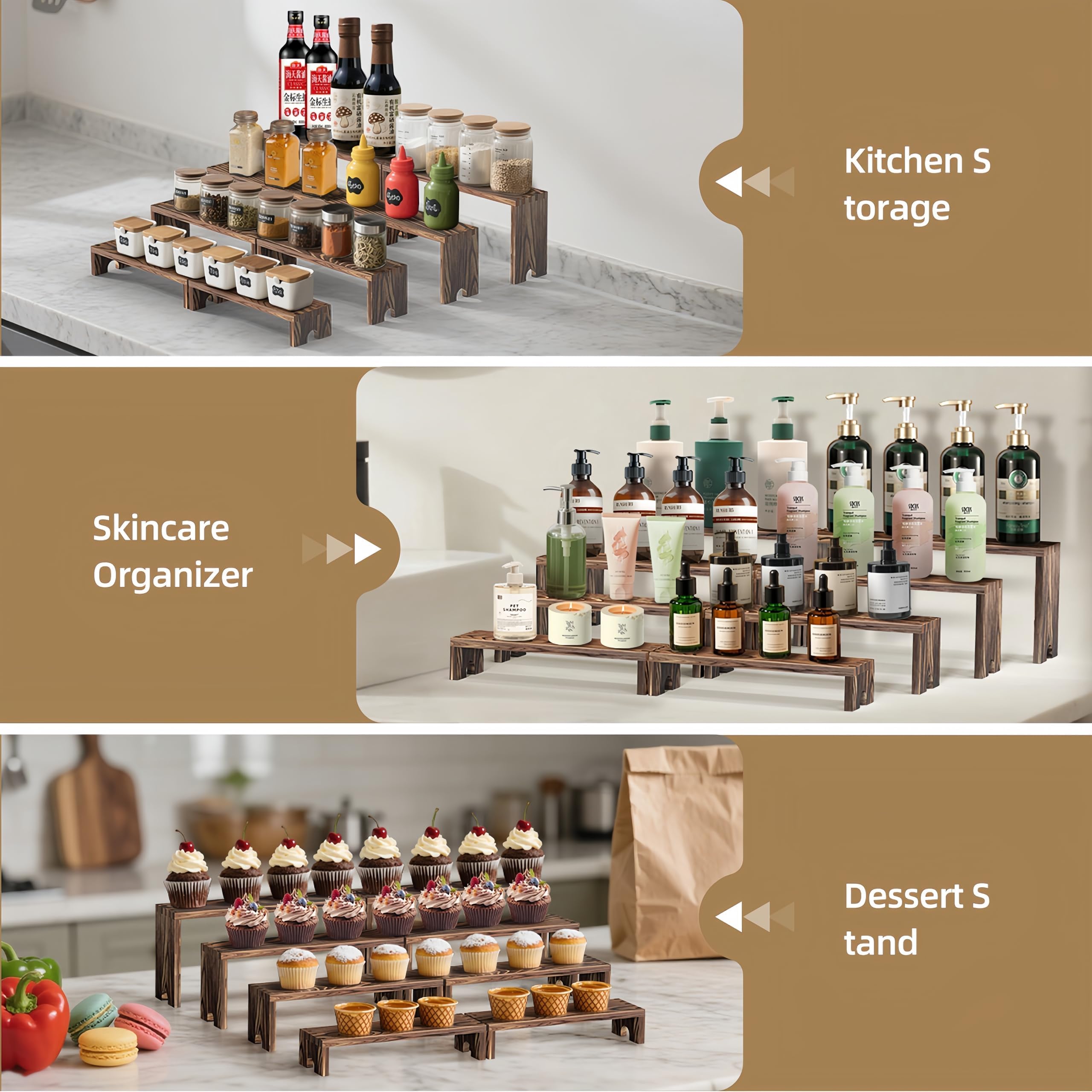 2 zestawy drewnianych wielopoz – Cupcake Stand Tier recenzja i cena